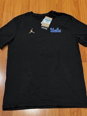 Jordan UCLA Bruins Football Practice Workout T-Shirt Black Sz M HF9077 BNWT